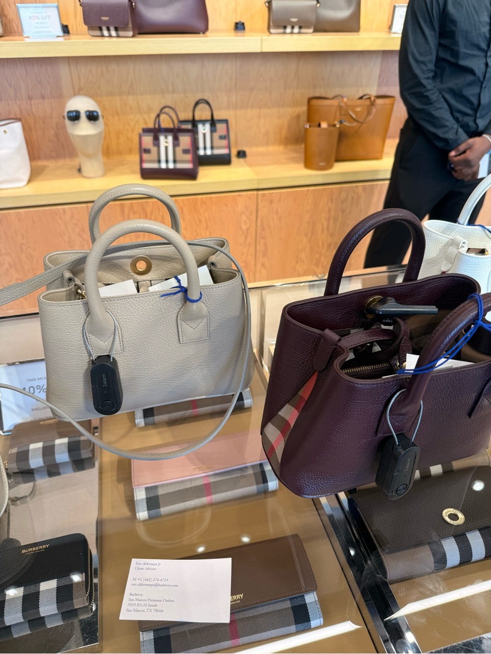 NWT Burberry Small Leather Satchel in Mushroom